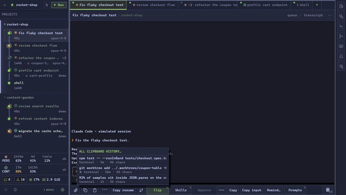 Open the full text of a shared clipboard entry.